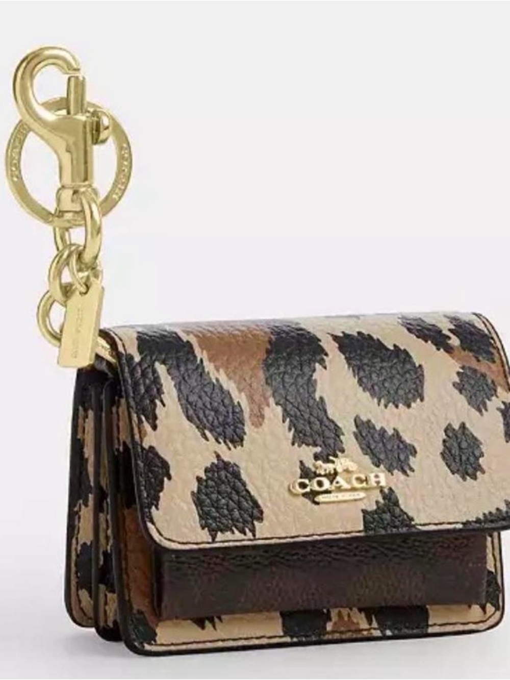 NWT Coach Leopard Print klare charm